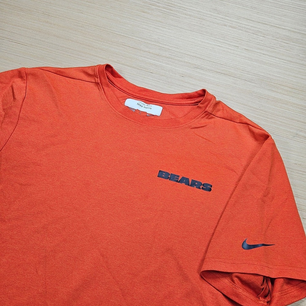 Chicago Bears Nike Training Shirt Men M Orange Dri-FIT NFL OnField Team Issue